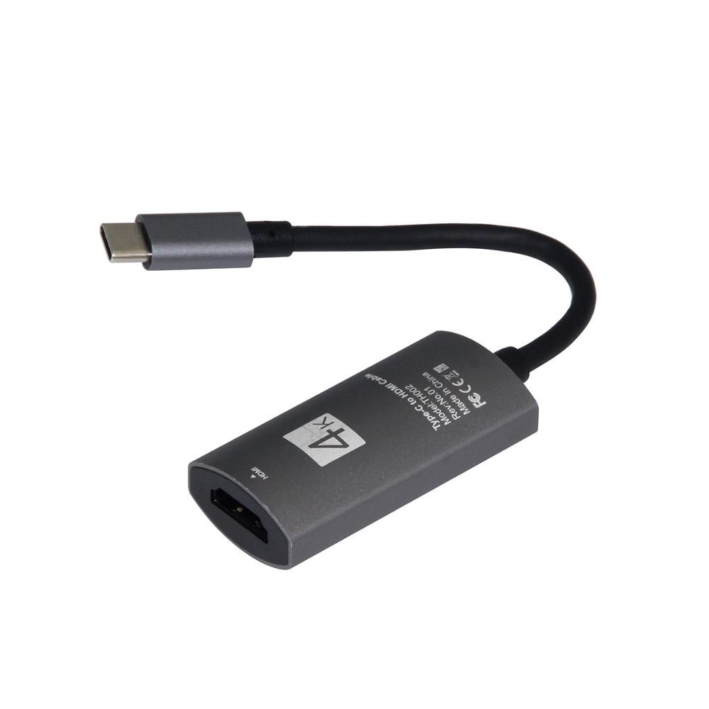 Cablu USB 3.1 Type C la HDMI (4K-2K) - scurt pentru Samsung Xiaomi si dispozitivele cu mufa Tip C - Phuture®